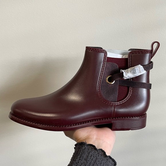 SOLD Burgundy Rain Boots by Henry Ferrera - Picture 5 of 16